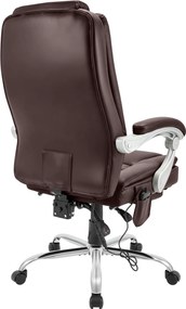 Cadeira de escritório Rubia com função de massagem castanho