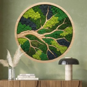 Autocolante Árvore de musgo – A árvore da família e os laços