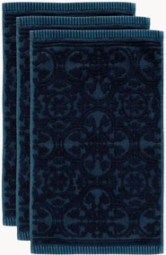 Toalhas de banho de algodão terry/veludo Tile, conjunto de 3