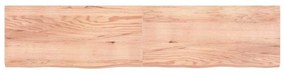 Prateleira de parede 220x50x(2-6) cm carvalho tratado castanho