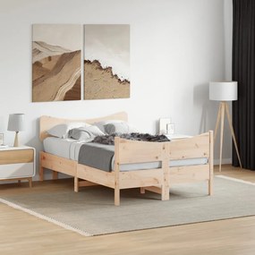 Cama sem colchão 120x200 cm madeira de pinho maciça