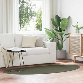 vidaXL Tapetes de área HUARTE Verde Floresta 100 x 200 cm Poliéster