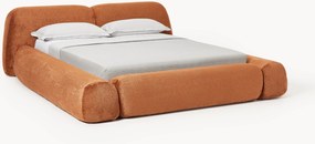 Cama estofada em teddy-bouclé Wolke