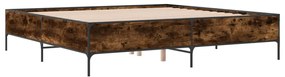 Estrutura de cama 200x200 cm derivados madeira/metal