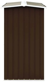 Abrigo para arrumação de troncos aço 172x91x154 cm castanho
