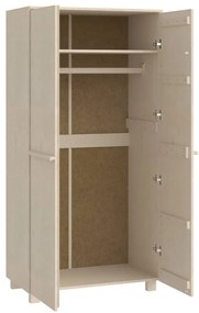 Roupeiro HAMAR 89x50x180 cm pinho maciço castanho-mel