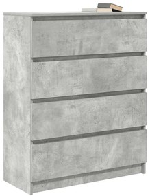 Aparador 80x35x99 cm derivados de madeira cinzento cimento