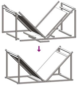 Suporte para lenha 70x43x34,5 cm aço laminado a frio branco