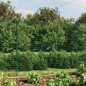 Cerca de malha de arame com flange 2,2x25 m verde