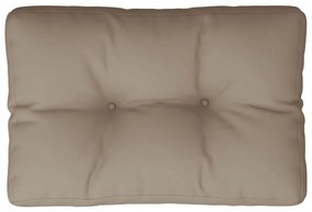Almofadão para sofá de paletes 50x40x10 cm cinzento-acastanhado