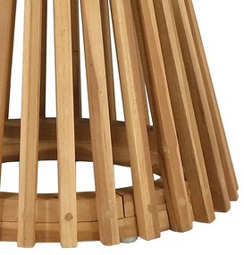 Mesa Lateral de Jardim Ø50x49,5 cm de Madeira Sólida de Teca