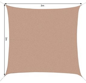 Toldo Jardim Areia 3 x 3 m