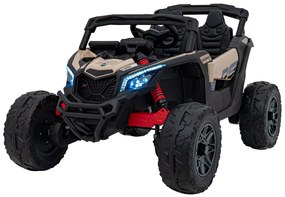 Carro elétrico para Crianças 24V 4x4 ATV CAN-AM Maverick Rodas de EVA, Assento de couro Preto