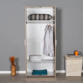 Roupeiro "Aurelio" – Carvalho Sonoma– 80 x 187 x 47 cm – Design Modern