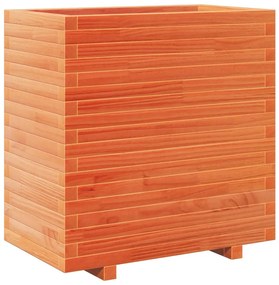 Vaso/floreira de jardim 70x40x72,5 cm pinho maciço castanho mel