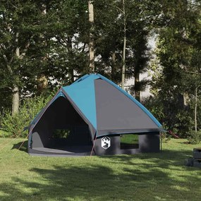 vidaXL Tenda Teepee com telhado Azul e Cinza 490 x 410 x 210 cm