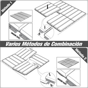 Conjunto de 9 Estrados 30x30cm com Área de 0.81 m² para Exterior e Int
