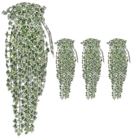 Trepadeira hera artificial 4 pcs 90 cm variegada