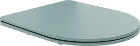 Mexen tampa de sanita de queda lenta slim, duroplast, verde claro mate - 39740048