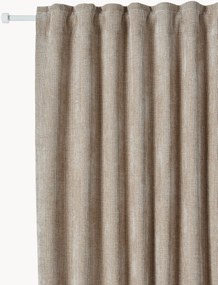 Cortinas opacas com multi-banda Lasha, conjunto de 2, L 135 cm