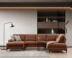 **** Sofá de Canto Porto Corner – Camel – 155 cm x 314 cm x 200 cm

**