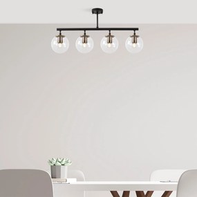 Chandelier Fazli – Preto Antigo – 70 x 15 x 35 cm