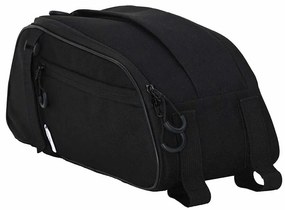 vidaXL Bolsa de Bicicleta Preto 38 x 16 x 16 cm Poliéster