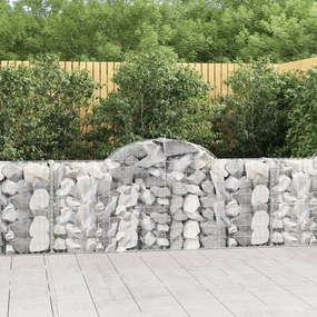 Cestos gabião arqueados 13pcs 200x30x80/100cm ferro galvanizado