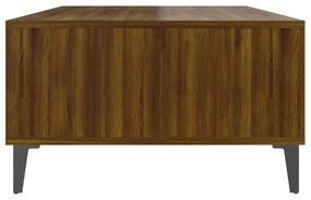 Mesa de centro 103,5x60x35 cm aglomerado carvalho castanho