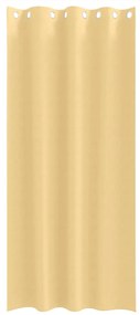 Cortinas com cortinas 2 pcs Bege 245 x 140 cm Poliéster