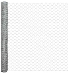 Cerca Hexagonal vidaXL 1,4x50 m Aço Galvanizado
