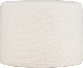 Pufe redondo 45 x 45 x 35 cm com enchimento de espuma, tecido com fio enrolado, capa removível e lavável, moderno, para apoiar os pés, sala de estar o