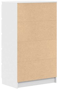 Armário de gavetas 60x36x103 cm derivados de madeira branco