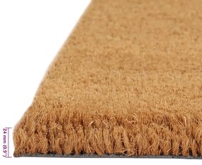 Tapetes porta 5 pcs 40x60 cm fibra de coco tufada natural