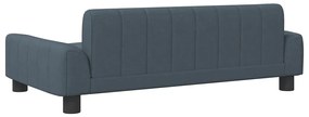 Cama para cães 90x53x30 cm tecido cinzento-escuro