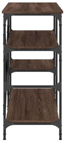 Estante 90x40x84cm derivados de madeira/metal carvalho castanho