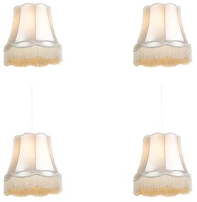 Conjunto de 4 Pendentes Retro Creme 45 cm - Granny Retro