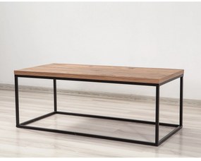 Mesa de Centro Quantum – Pinho Atlântico Preto – 95x34x45 cm