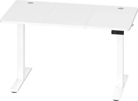 Secretária elétrica, função de memória com 4 alturas, 120 x 60 x (72-120) cm Branca
