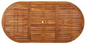Mesa de jantar p/ jardim 180x90x75 cm madeira de acácia maciça