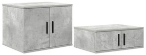 Armário de Armazenamento vidaXL Cinza Concreto 108x41x40 cm Madeira de