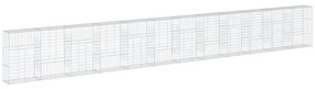 Cesto gabião com cobertura 1200x50x150 cm ferro galvanizado