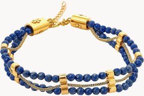 Pulseira banhada a ouro com lápis-lazúli Neo