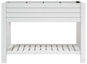 Canteiro elevado 110x45x79 cm polipropileno branco