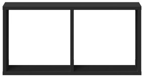 Armário parede 60x16x30 cm derivados de madeira preto