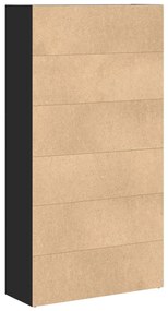 Estante 80x30x152 cm derivados de madeira preto