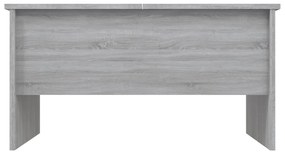 Mesa de centro80x50x42,5cm derivados de madeira cinzento sonoma