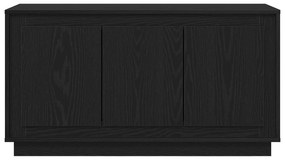 Sideboard vidaXL Preto Carvalho 102x35x55 cm Madeira de engenharia