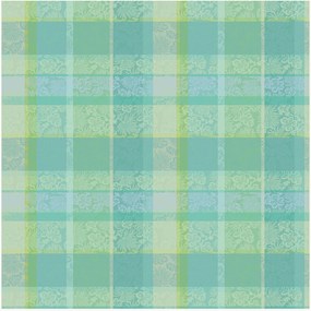 Toalha de mesa em tecido jacquard de algodão Mille Venusta Aqua