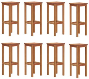 9 pcs conjunto de bar para jardim madeira de acácia maciça